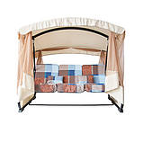 Гойдалка садова «Сімейна» Велика коричнево-сіра клітинка 2140148, фото 9