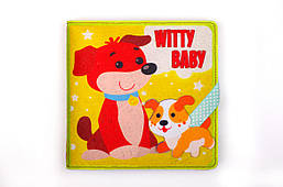Фетрова книга АНГЛ. "Witty Baby", 6+ міс. / КНИЖКИЙ ХМАРОМОС
