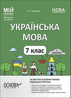 Мій конспект. Матеріали до уроків. Українська мова. 7 клас. I семестр/ ОСНОВА