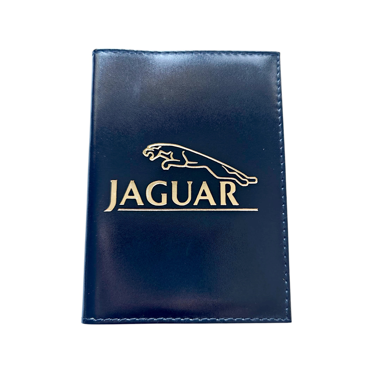 Шкіряна обкладинка для автодокументів з логотипом Jaguar, для прав старого і нового зразка, фото 1