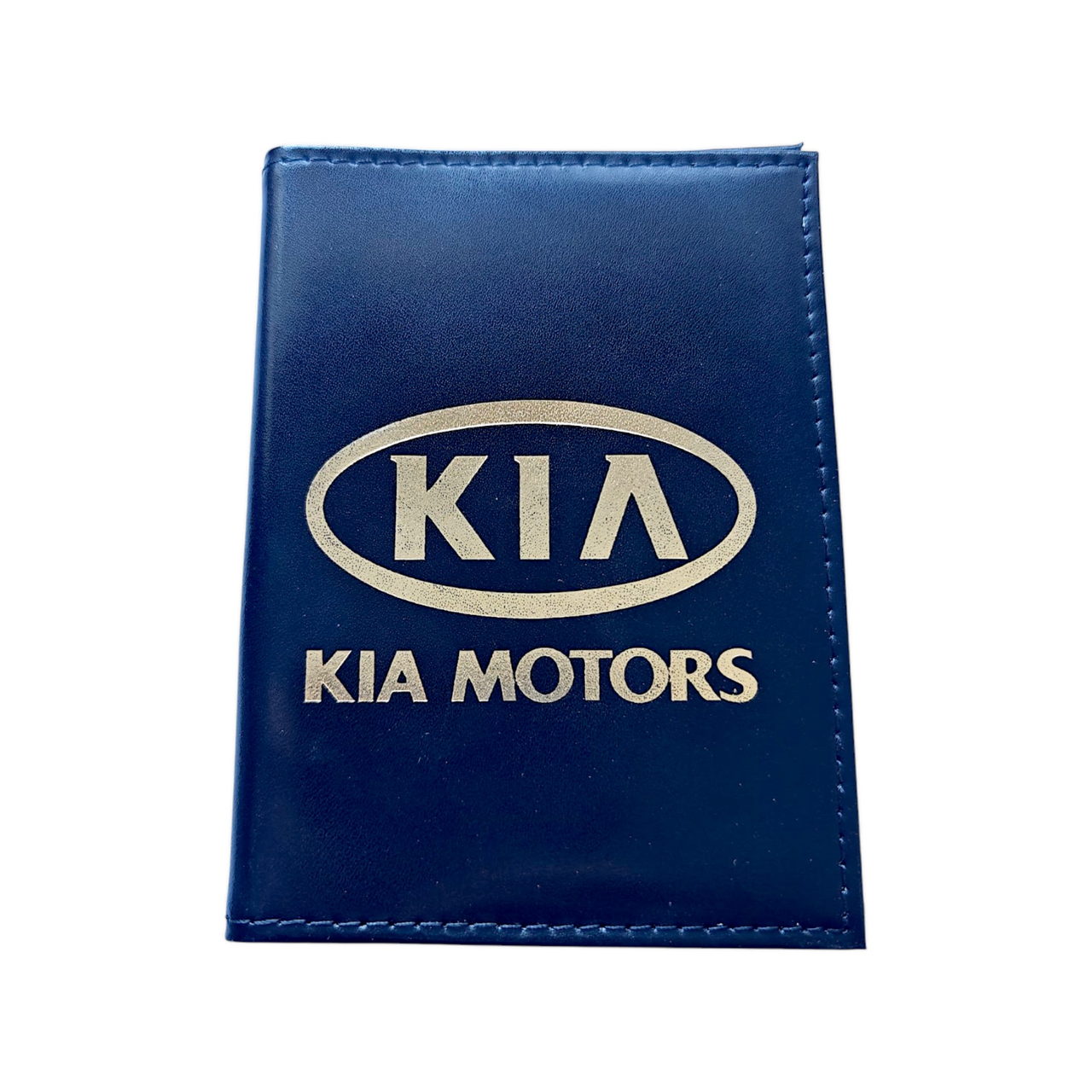 Шкіряна обкладинка для автодокументів з логотипом KIA, для прав старого і нового зразка