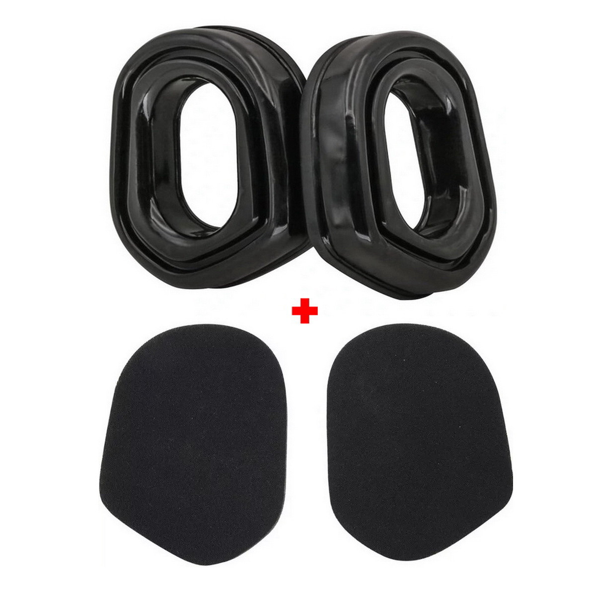 Гелеві амбушури S33B + вставки S05 для Earmor M31 Plus/M32 Plus, M31H Plus/M32H Plus, M32X Plus, фото 1