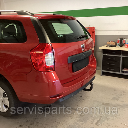 Фаркоп Renault Logan MCV 2013- (Рено Логан універсал) без підрізу бампера, фото 1