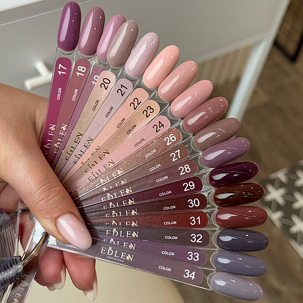 Гель-лак EDLEN Gel Polish Color №24, 9 мл какао з молоком, фото 3