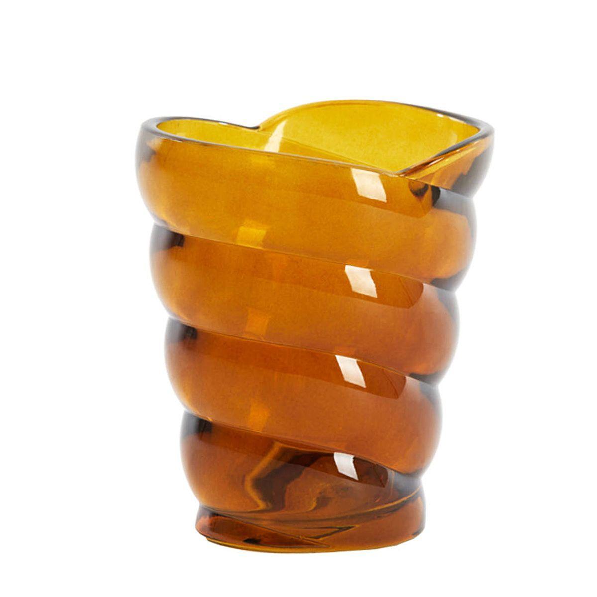 Підсвічник зі скла коричневого кольору Malea Light&Living, фото 1