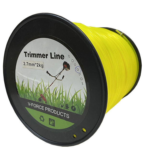 Ліска для тримера V-Force 2.7 мм × 2 кг ≈ 306 м | Зірка, нейлон, жовта, професійна, фото 1