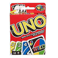 Настільна гра UNO Wild Уно Карткова гра сімейна для дітей і дорослих сім'ї English з доповненнями, фото 6