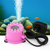 Дифузор з підсвічуванням для аерації води в акваріумі, водоймі