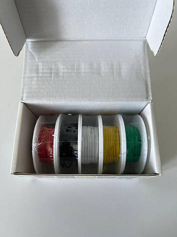 Набір силіконового кабелю AWG30 (5 кольорів по 20 метрів), фото 1