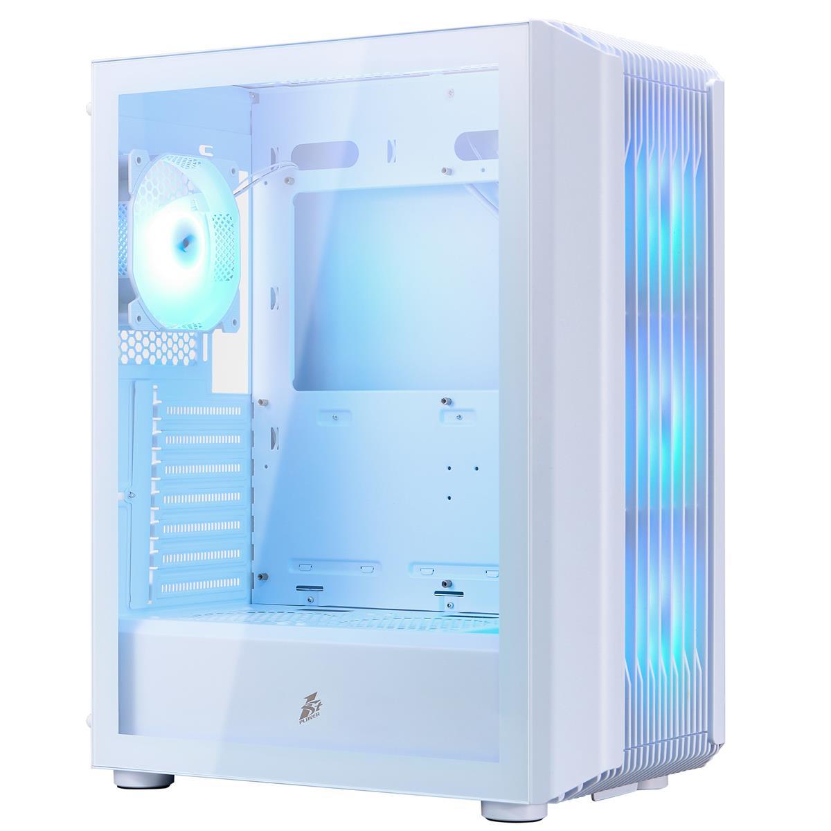 Корпус 1stPlayer H6-WH-4F7-W White без БЖ, фото 1