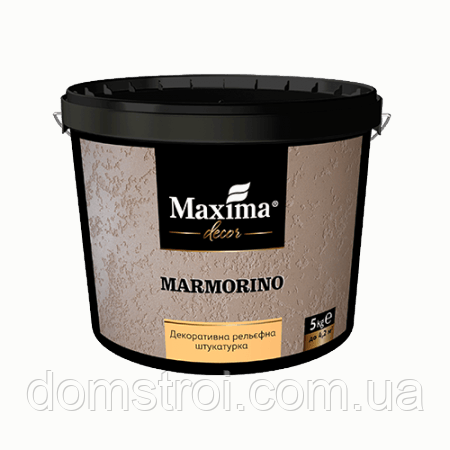 Декоративна рельєфна штукатурка Maxima «Marmorino» Білий, 5 кг