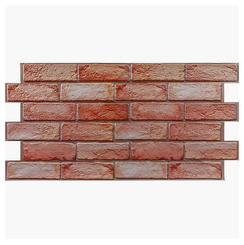 Декоративна ПВХ панель коричнево-рожева цегла 960х480х4мм SW-00001426