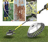 Дротова щітка для кіс та тримерів 150мм, фото 4