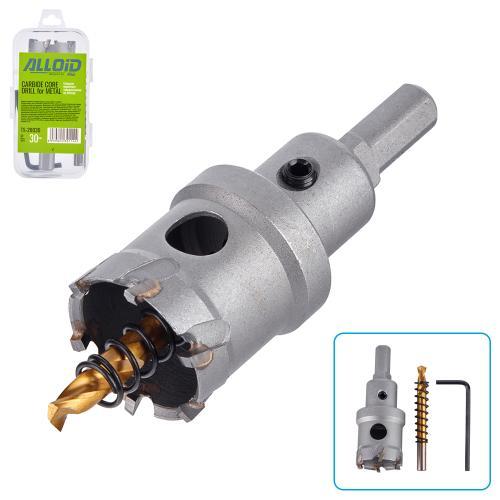 Alloid. Сверло корончатое твердосплавное по металлу 30мм, фото 1