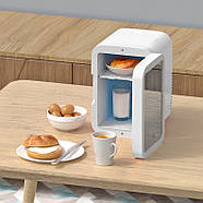 Портативний косметичний холодильник на 4 л з дзеркалом з підсвічуванням Білий 12V-220V, фото 4