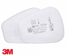 Предфільтр 3M 5935 P3 від твердих та рідких аерозолів, органічних та водяних парів, 1 пара