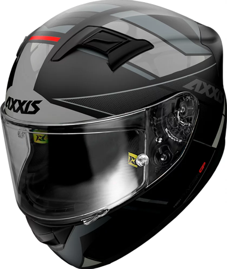 Мотошолом AXXIS RACER GP SV FIBER B2 MATT GRAY L, фото 1