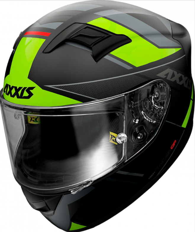 Мотошолом AXXIS RACER GP SV FIBER B3 MATT Yellow L