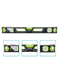 Alloid Pro. Уровень строительный  60см, 3 капсулы с магнитом и боковым окном