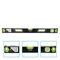 Alloid Pro. Уровень строительный  80см, 3 капсулы с магнитом и боковым окном