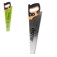 Alloid. Ножовка по дереву 400мм, каленый зуб 3D, деревянная ручка