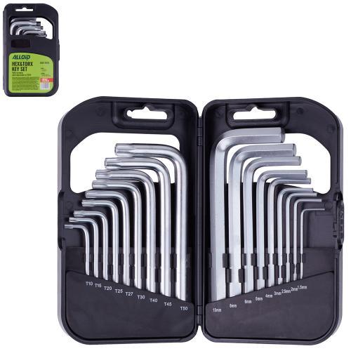 Alloid. Набір ключів кутових TORX & шестигран, 18 передм. (НШТ-1818), фото 1