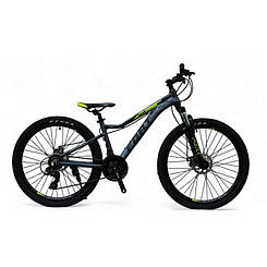 Велосипед Fort First 27.5" сіро-зелений 