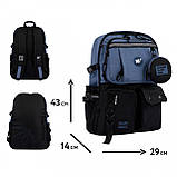 Рюкзак YES T-107 Blue, фото 3