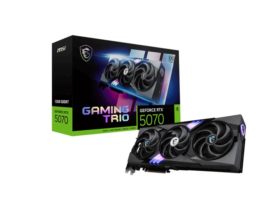Відеокарта MSI GeForce RTX 5070 Gaming Trio OC 12GB GDDR7 DLSS4 (5070 12G GAMING TRIO OC)