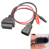 Перехідник Fiat Alfa Romeo Lancia Chery 3 pin на OBD2 16pin для діагностики автомобіля (000031)