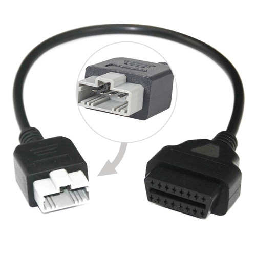 Перехідник з OBD2 16pin мама на Honda 5pin тато (000063)