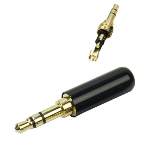 Штекер 3.5 мм TRS mini-jack джек стерео 3pin металевий корпус (002574)