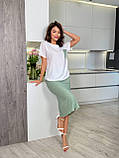 Костюм спідниця та блуза оптом та в роздріб 9052, фото 6