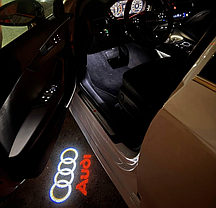 Проектор підсвічування логотипу для дверей AUDI (Ауді) A3 A4 A6 A7 A8 Q7 Q3 RS4 RS5 RS6 S3 S4 S5 S6 TT TTS, фото 3