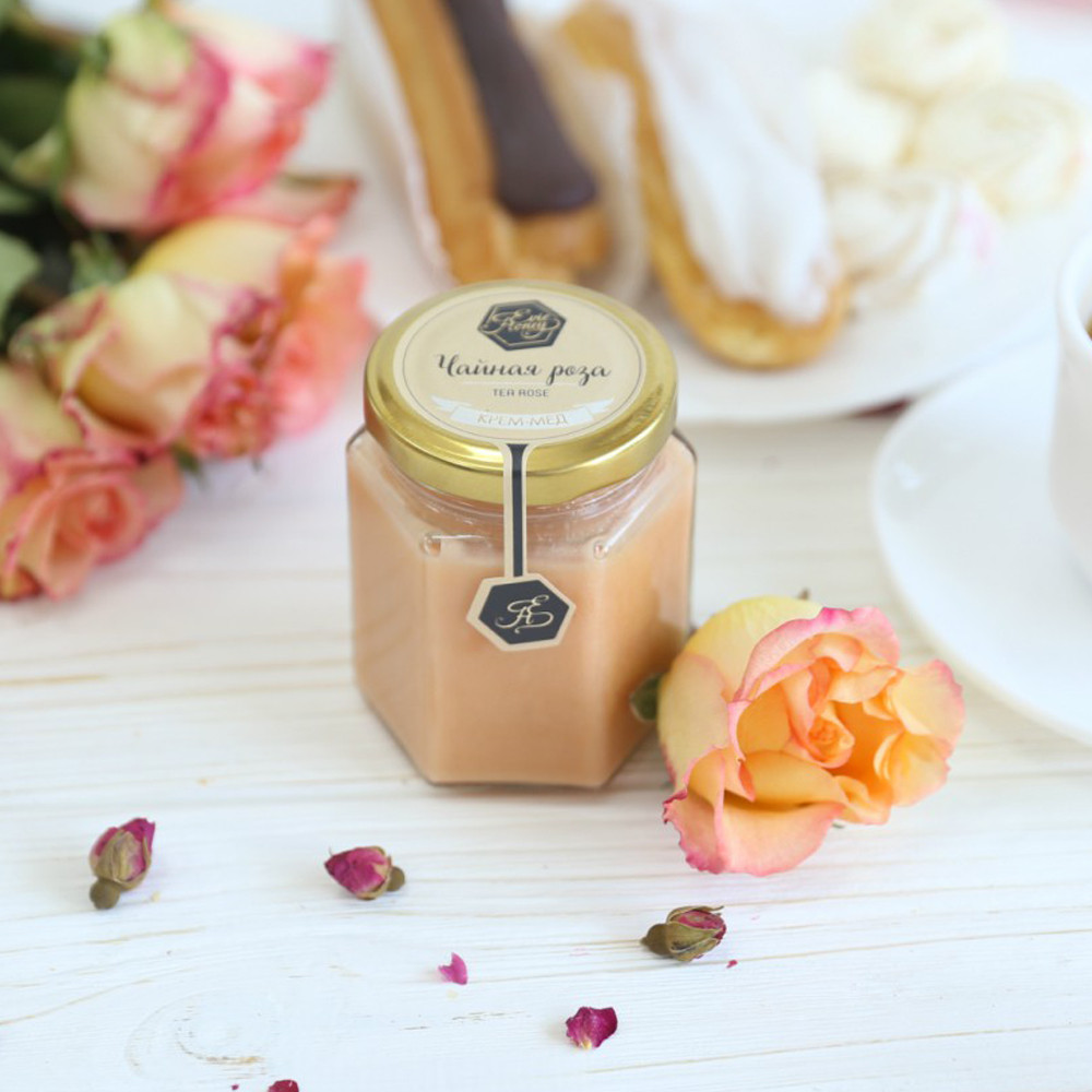 Крем - мед EVIE HONEY "Чайна троянда" 270г