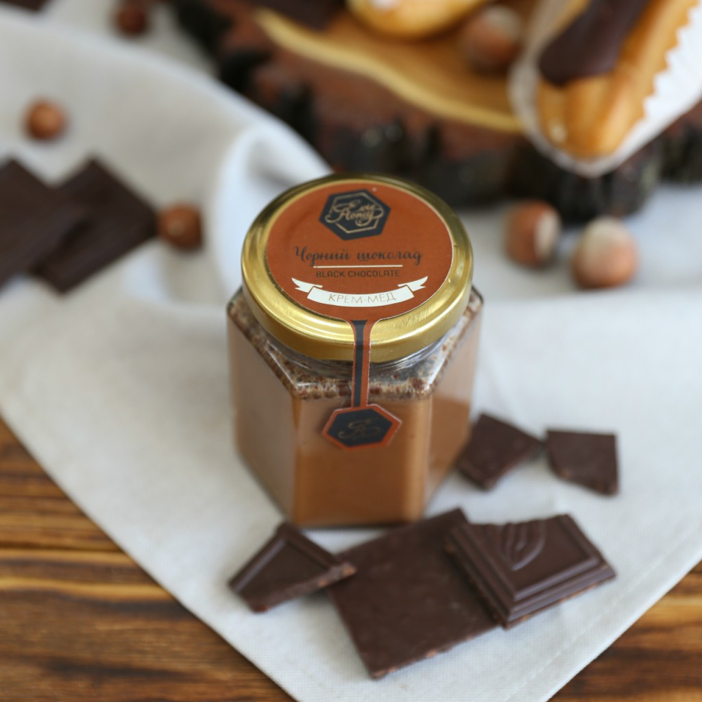 Крем - мед EVIE HONEY "Чорний шоколад" 270г