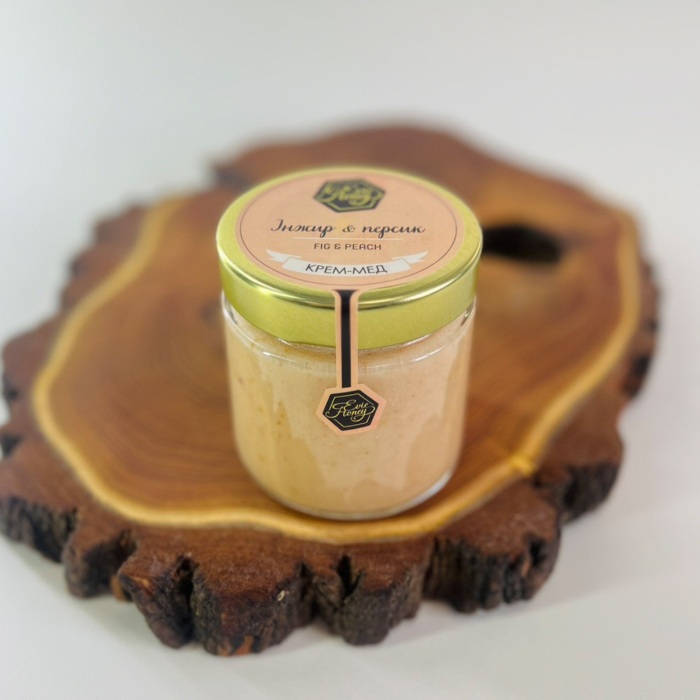 Крем - мед EVIE HONEY "Інжин & персик" 270г