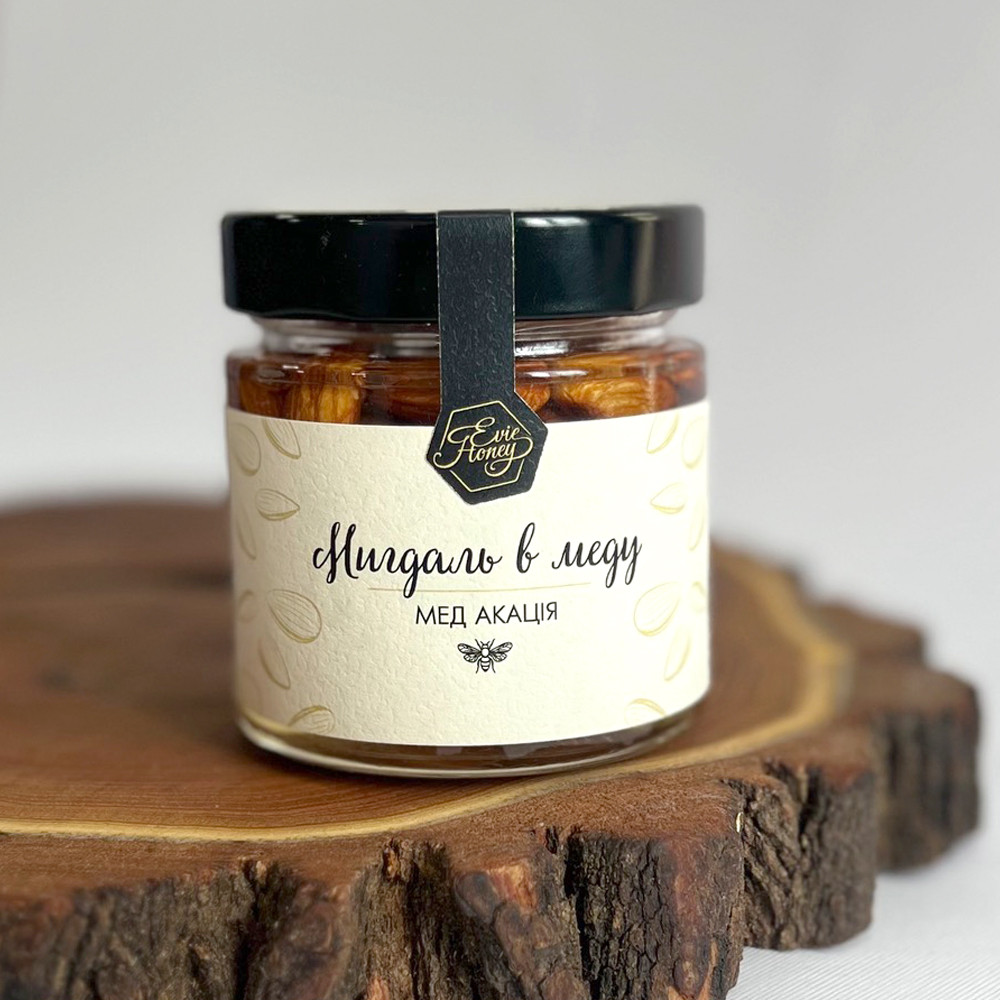 Мед з мигдальними горіхами EVIE HONEY 240г