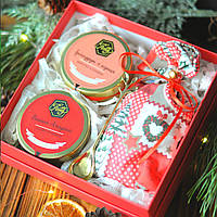 Подарунковий набір з крем - медом та чаєм "Чайна бесіда" EVIE HONEY