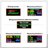 USB тестер AtorchU96 струму напруги ємності мА·год Вт Втч D+ D- (001276), фото 2