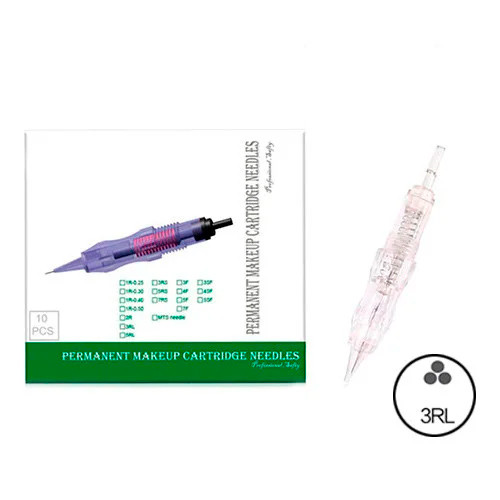 10x Модульна голка 3RL 0.25 мм картридж для перманентного макіяжу 2000-01519