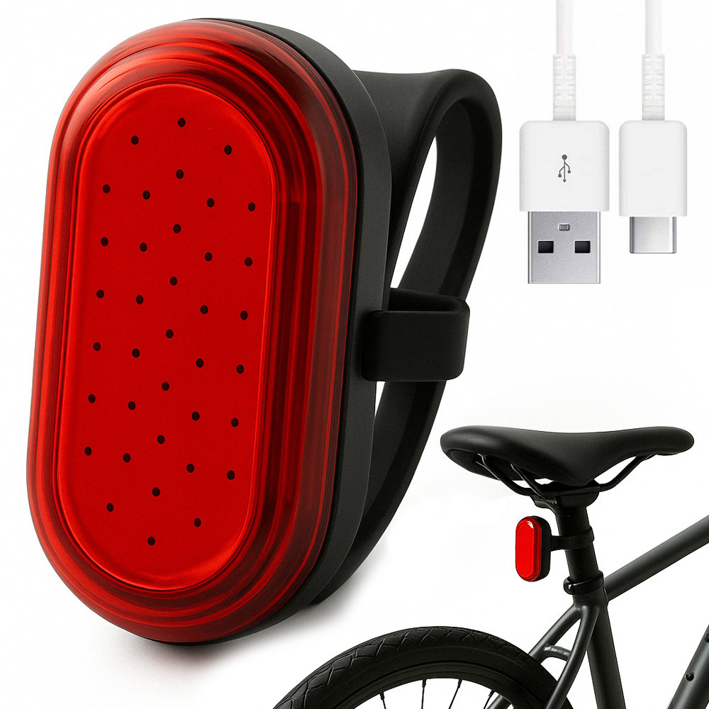 Велосипедний ліхтар задній, від USB, MY-2106-38LED / Велоліхтар акумуляторний / Фара для велосипеда