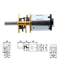 Мотор редуктор микро моторчик 12GAN20 300 об/мин 6В 2005-05673