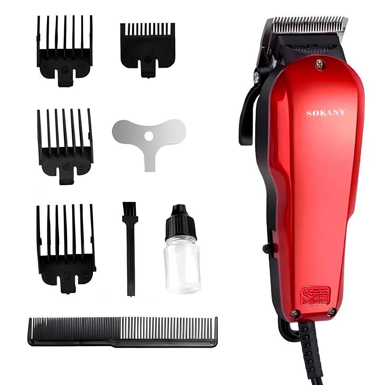 Машинка для стрижки волосся + 4 насадки, від мережі, SK-9903 / Тример для бороди, фото 1