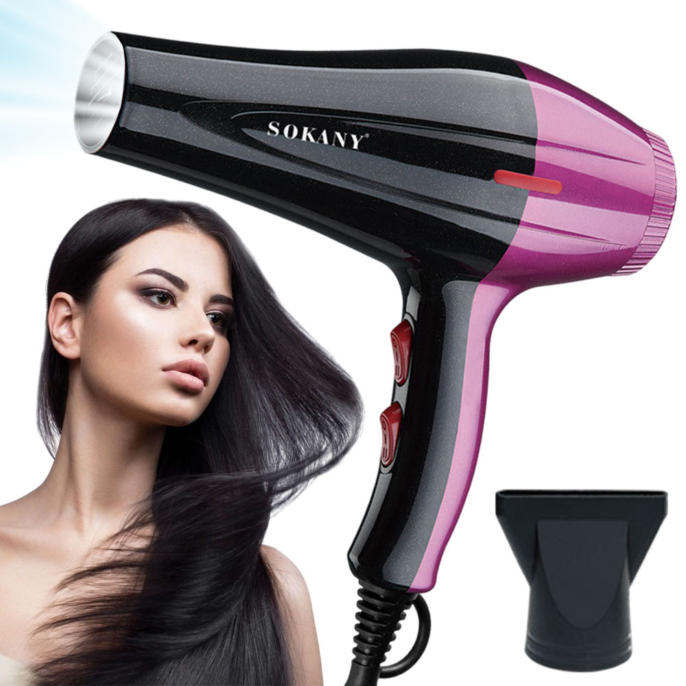 Фен для сушіння волосся 950Вт + 1 насадка, від мережі, SK-14014 / Фен для волосся / Фен для укладання волосся, фото 1