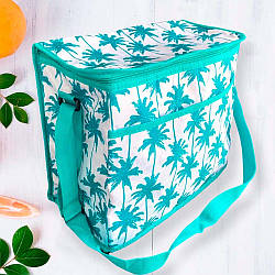Термосумка 28л (38×36×21см), DT 4242, Пальми / Дорожня сумка холодильник / Сумка термос
