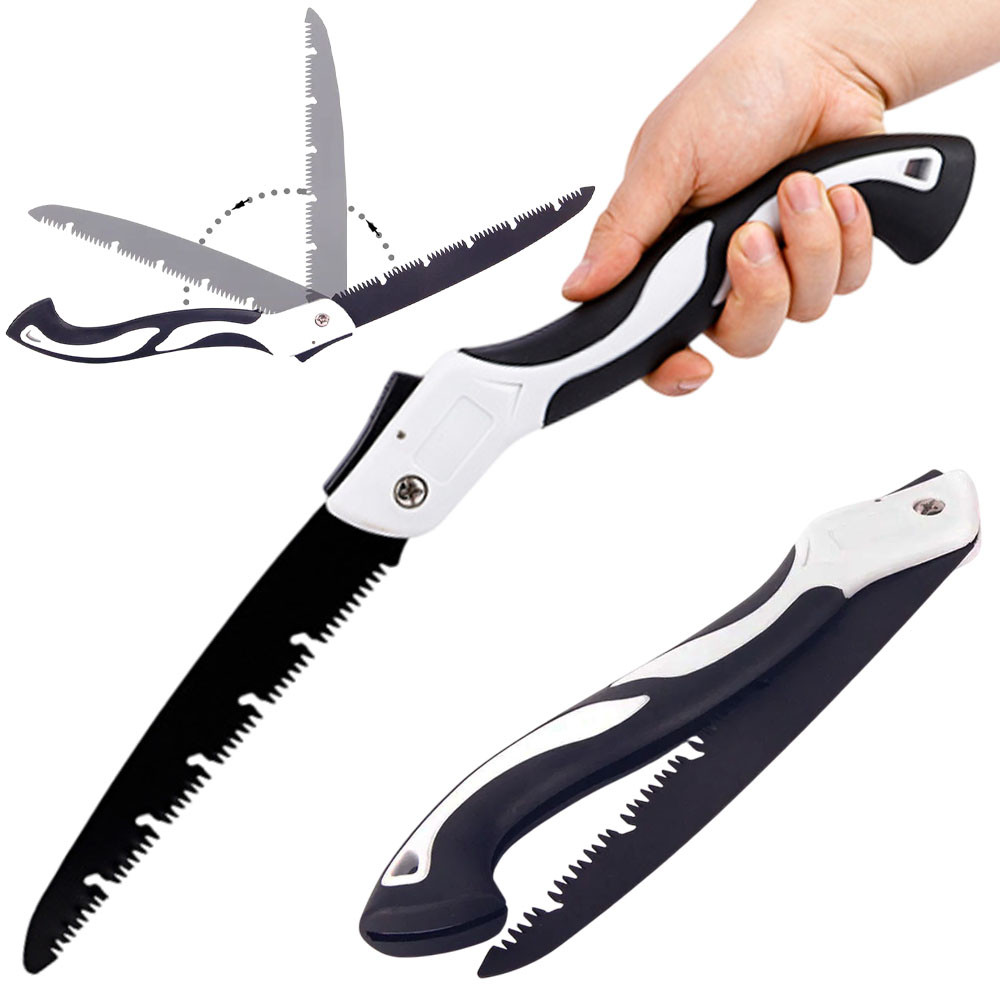 Складна пила садова з ручкою 53см / Ручна пилка для саду / Туристична пила по дереву / Ножівка садова, фото 1