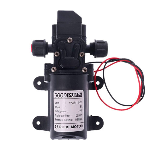 Насос для обприскувача 12 В до 6 л/хв високого тиску (001005), фото 1
