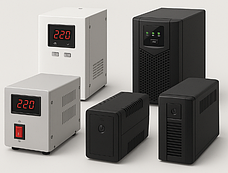 Стабілізатори напруги, джерела гарантійного та безперебійного живлення