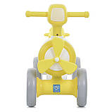 Каталка толокар Bambi M 5854 біговел EVA колеса, музика, світло, жовтий, фото 5